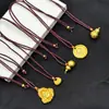 Collar de Girasol con Carácter de Fortuna Chapado en Oro Giratorio con un Colgante de Brújula Giratoria Cadena para Suéter Tótem