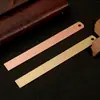 Régua de Latão Colorida Personalizada Régua Retro de Cobre Puro 15cm Presente Criativo Personalizado para Empresa Régua Ondulada Gravação Personalizada