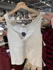 Estilo Bm Camisola de Waffle Americano Nuevo de Tres Botones Cintura Alta Slim Dobladillo Crudo Top de Mujer Tendencia Ins
