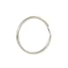 Nuevo anillo de llavero metálico que conserva el color, anillo liso de doble capa, accesorios para llavero, anillo anti-pérdida de llaves, accesorios en stock