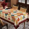 Mantel Estilo Americano, Impermeable, Resistente al Aceite, No Requiere Lavado, Resistente al Calor, Tacto de Lujo, Mantel para Mesa de Café, Protector de Escritorio