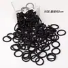[Procesamiento Personalizado] Bandas para el Cabello Duraderas Que No Dañan el Cabello, Ligas Negras del Tamaño de un Pulgar, Gomas Pequeñas Que No Dañan el Cabello