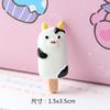 Lindo Animal de Dibujos Animados Paleta Helada Helado Resina Accesorios DIY Crema Funda para Teléfono Material de Belleza