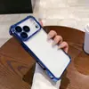 Adequado para iPhone 17 Promax Bolsa de Celular Anti-Queda com Airbag Apple 16 Galvanizado Película de Lente Transparente Capa Dura Anti-Queda