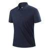 Camiseta POLO de Mujer de Manga Corta Negra Hombro Hielo Simple de Alta Gama para Correr Lel Seda de Hielo Verano Personalizada Secado Rápido de Hombre
