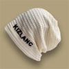 Gorros e Chapéus de Tricô Que Podem Ser Usados no Verão, Chapéus Oversized Que Fazem a Cabeça Parecer Menor, Chapéus Finos com Letras