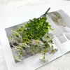 Eucalipto Violeta Plástico Flores Falsas Boda Arreglo Floral para el Hogar Planta Artificial Ramo Adornos Decorativos