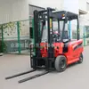 Carretilla elevadora eléctrica, dos toneladas, cuatro ruedas, contrabalanceada, a batería, apilador, carretilla elevadora pequeña, directo de fábrica