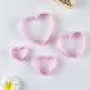Nuevo Amor Galleta Simulación Molde Cortador de Galletas Forma de Corazón Herramientas de Horneado de Plástico Molde para Pastel de Fondant Arcilla