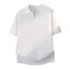 Camisa Polo Tricô Manga Curta Masculina Gola V Gola Gaivota Padrão Abacaxi Estilo Old Money Camiseta Seda Gelada Verão Atravessando Fronteiras Fábrica Atacado