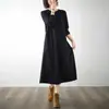 Vestido Nuevo Estilo Otoño e Invierno 2026 Estilo Holgado y Perezoso Que Cubre el Cuerpo y Te Hace Ver Más Delgada con un Dobladillo Grande