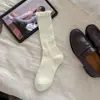 Calcetines color marrón melardo, calcetines de media pantorrilla para mujer, ribete de encaje para primavera y otoño, estilo japonés y coreano, combinados con zapatos pequeños de cuero, calcetines con volantes