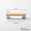 Manijas de Madera de Nogal, Gabinetes de Cajones de Madera Maciza, Puertas de Gabinete de Madera, Manijas de Armario de Madera Natural, Gabinetes de Madera, Minimalista Estilo Japonés