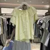 Gordo m 150kg Tamanho Plus Size Estilo Coreano Design Solto Camisa Top com Babados Gola Redonda Manga Curta para Mulheres 2026 Verão Novo Estilo