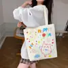Bolsa de Lona para Mulheres 2024 Nova Bolsa de Ombro para Estudantes Bolsa Tutorial Bolsa de Mão Bolsa de Mão de Grande Capacidade Entrega de Peça Única