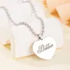 Acero de Titanio Amazon Billie Collar Personalizado Grabado Acero Inoxidable Moda Tendencia Accesorio Unisex Cadena para Suéter Personalizada