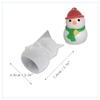 Molde para enfeites de Natal de gota de cola de cristal faça você mesmo alce tridimensional meias frutas de Natal molde de silicone atacado