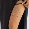 WMSBKT058 Corrente de Perna Dupla Sequin Disc Sexy Moderna Corrente Corporal Transfronteiriça Europeia e Americana Nova Acessórios Dourado