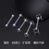 Clavos de Hueso de Oreja Rosca Transparente de Silicona Invisible para Dormir Sin Quitarse los Agujeros de la Oreja para Prevenir el Cierre 1.2mm Cuidado de la Oreja Clavos de Oreja y Aretes