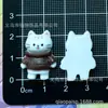 Lindo Dibujo Animado Gatito Jugando Pinza para el Pelo Cuerda para el Pelo Pinza para el Pelo Accesorios para el Cabello Funda de Teléfono Hebilla de Zapato DIY Accesorios de Resina