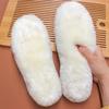 Plantillas de Lana Genuina para Hombres y Mujeres, Engrosadas, Transpirables, Absorbentes de Sudor, Resistentes al Olor, Plantillas Integradas de Lana y Cuero con Forro Polar Adicional para Calor