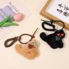 Novo chaveiro de gato de pelúcia fofo e estiloso com pingente, bolsa para meninas fofas, bolsa escolar para estudantes, enfeites pendurados