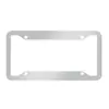 Marco Brillante para Placa de Matrícula Acero Inoxidable Cubierta para Placa de Matrícula de Coche Accesorios para Coche con Tornillos Cubierta Soporte Neutro para Placa de Matrícula de Coche de EE. UU.