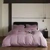 Conjunto de Quatro Peças de Algodão Longo de Xinjiang Classe A com 160 Contagens 100% Algodão Algodão Puro Cor Sólida Roupa de Cama Lençóis de Cama Capa de Edredom Roupa de Cama Lençóis de Cama Conjunto de Três Peças