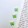 Novos Acessórios Coloridos de Borboleta Cartoon para Nail Art, Decorações Fofas de Animais de Primavera com Bolinhas, Acessórios de Resina