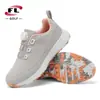 Venta directa de fábrica, precio especial, zapatos de golf de alta calidad con clavos fijos, material de malla estilo perilla para mujer, aptos para uso infantil