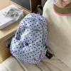 Mochila estilo INS con colgante pequeño de lunares y estrella, para la escuela, el trabajo, viajes cortos, versátil, multicolor, para chica
