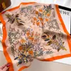 Nuevo Pañuelo Cuadrado Pequeño Artístico Retro de Espiga Versátil para Mujer, Pañuelo de Cabeza de Terciopelo Estampado de Alta Gama 70, Pañuelo de Celebridad de Internet para Mujer