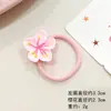 Novo Presilha de Cabelo Fofa de Flor de Pessegueiro para Crianças Presilha de Cabelo de Flor de Ovo Tira de Cabelo Anel de Cabelo Flor Presilha Lateral Corda de Cabelo Acessórios de Cabelo