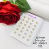 Pendientes de Tuerca Xuping de Seis Garras y Cuatro Garras con Circonita Artificial Única para Mujer, Pasadores de Cobre Chapados en Oro de 18 Quilates, Estilo Europeo y Americano, Disponibles en Amazon