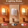 Luz de Noche Enchufable con Regulación Continua y Enchufe Plegable, Lámpara LED Controlada por Luz, Lámpara de Terapia de Luz Roja de 670nm