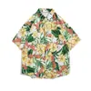 2025 Nova Camisa Floral de Manga Curta Masculina Verão Praia Jovem Tailandesa Meia-Manga Havaiana Bonita Camisa de Polegada