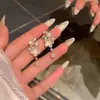 Brincos de Flor com Franja de Zircônia Francesa para Mulheres, Luxo Leve, Alto Padrão, Temperamento, Brincos de Stud para Garotas Populares, Versátil, Popular, Acessórios de Brincos para Atacado