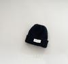 Gorro de punto ins gorro infantil para niños y niñas moderno otoño e invierno estilo occidental etiqueta con letras gorro de lana cálido para el frío