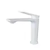 Torneira Criativa Nova Branca Leitoso Simples de Cobre para Lavatório Doméstico Torneira Quente e Fria tipo Bolha para Instalação sob a Bancada