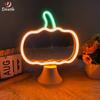 Caja base de batería USB personalizada para comercio exterior, lámpara de escritorio LED, lámpara de ambiente festivo, lámpara de regalo de neón creativa, hecha a medida