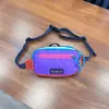 2025 Nueva Bolso Cruzado Pequeño de Bloques de Color Bolso de Cintura Deportivo Colorido Bolso para Exteriores Unisex Versátil Bolso para Correr