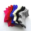Luvas de tricô de cor sólida para ciclismo adulto unissex, luvas de meio dedo, luvas de inverno à prova de frio e quentes