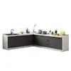 Gabinetes con encimera de pizarra, gabinetes de cocina de mármol para el hogar, estufa simple, gabinetes de cocina con almacenamiento integrado, otros