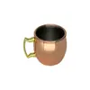Fornecimento Transfronteiriço de Copos Moscow Mule, Copos de Coquetel de Aço Inoxidável, Copos em Formato de Tambor de Cobre Galvanizado Eletroliticamente Gravados, Taças de Vinho Personalizadas