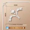 Tira de Borda para Parede de Fundo de TV com Flor de Canto Francês em Linha de PU Imitação de Gesso Tira Decorativa Teto Estilo Europeu Americano