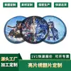 Desenho Nezha Bordado com Lantejoulas Artesanato Flip Roupas Feitas Sob Medida Acessórios Caixa Decoração Adesivos de Patch Bordado