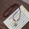 Pulsera de Plata Pura S999 para Hombre, Pulsera de Madera de Ébano Negra, Collar de Hebilla de Seguridad para Hombre, Regalo de San Valentín para Hombres y Niños