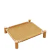 Cama de cachorro de verão para gatos e cachorros, adequada para todas as estações, cama de cachorro elevada, removível e lavável, cama de pet de madeira maciça para cães pequenos