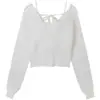 Camisa básica elegante de corte entallado para mujer, suéter falso de dos piezas, camisa de punto, otoño 2024