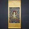 Caligrafía y Pintura Antigua, Pintura Decorativa para el Recibidor, Estilo Vintage, Ya Enmarcada, Thangka, Pergamino Budista de Xizang, Pintura del Salón Central, Guanyin de las Mil Manos